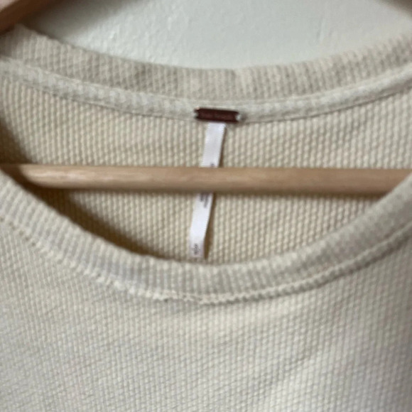 Free People Dress Made To Love Thermal Tunic Crochet Appliqué Ivory Tea, small - Picture 4 of 6